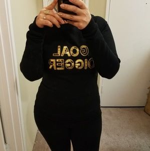 Bow & Drape Black Sweater